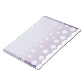 Tealy-Lila Blasen Notizblock (angewinkelt)