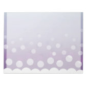 Tealy-Lila Blasen Notizblock (Vorderseite)