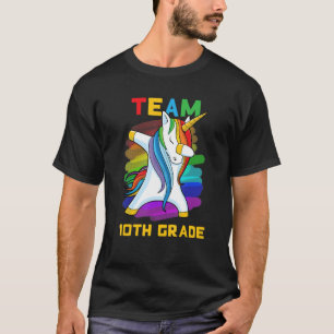 Team 10. Klasse Einhorn Rückkehr zur Schule C T-Shirt