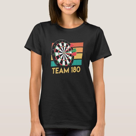 Team 180 Darts 180 Dartboard 180 in Darts Premium_ T-Shirt (Vorderseite)