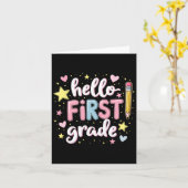 Team 1. Klasse zurück in Schulgebäude Karte (Gelbe Blume)