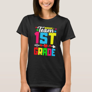 Team 1st Grade Back To School First Day Kids Boys  T-Shirt