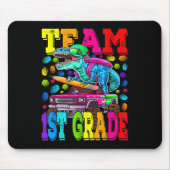 Team 1st Grade Monster Truck Dinosaur Back To Scho Mousepad (Vorne)