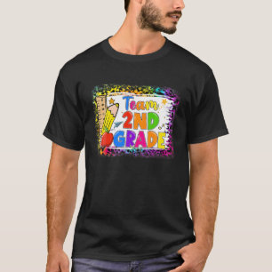 Team 2. Klasse Lehrer Student Kids Leopard Back T T-Shirt