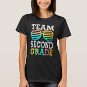 Team 2nd Grade Squad Second Teacher Student Back T T-Shirt (Vorderseite)