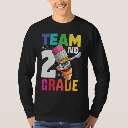 Team 2nd Grade Teacher Boys School Second Grade Sq T-Shirt (Vorderseite)