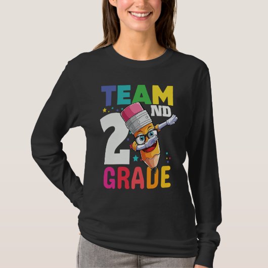 Team 2nd Grade Teacher Boys School Second Grade Sq T-Shirt (Vorderseite)