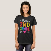 Team 2nd Grade Teacher Student Kid Back To School T-Shirt (Vorne ganz)