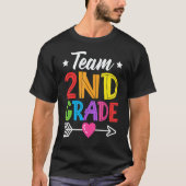 Team 2nd Grade Teacher Student Kid Back To School  T-Shirt (Vorderseite)