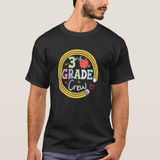 Team 3. Klasse Crew Zurück zur Schule Kinder Lehre T-Shirt