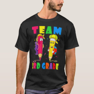 Team 3. Klasse Stift zurück zum Schullehrer Studen T-Shirt