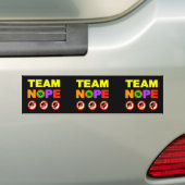 Team 3x Nope Autoaufkleber (Auf Auto)