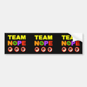 Team 3x Nope Autoaufkleber (Vorne)
