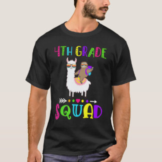Team 4. Klasse Squad  Llama Faultier Zurück zur Sc T-Shirt