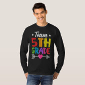 Team 5th Grade Teacher Student Kid Back To School  T-Shirt (Vorne ganz)