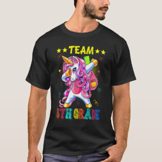 Team 5th Grade Unicorn  Student Teacher Back To Sc T-Shirt