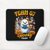 Team 67 Spooky Squad Funny Six Seven Meme 6 7 Hall Mousepad (Mit Mouse)