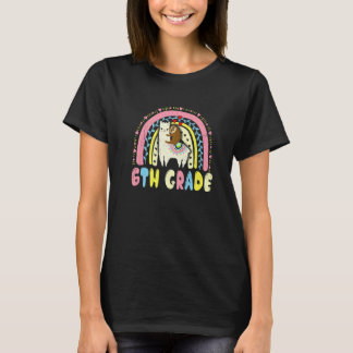 Team 6. Klasse Squad Lama Faultier Zurück zur Schu T-Shirt