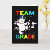 Team 6. Klasse|Zurück in das Schulteam 6. Platz Karte (Gelbe Blume)