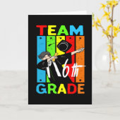 Team 6. Klasse|Zurück in das Schulteam 6. Platz Karte (Gelbe Blume)
