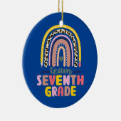 Team 7. Klasse Siebter Lehrer Student Team Zurück Keramik Ornament (Rechts)