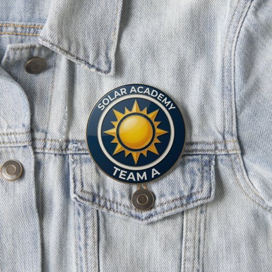 Team A – SOLAR ACADEMY Bold Text Design for Leader Button (Beispiel)