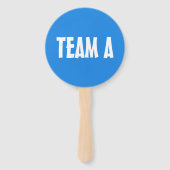 Team A Team B Wettkampf-Paddel-Schild Fächer (Vorderseite)