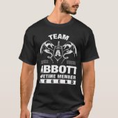 Team ABBOTT - Lebenszeit-Mitglied T-Shirt (Vorderseite)