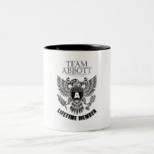 Team Abbott Lifetime-Mitglied Zweifarbige Tasse (Mittel)