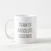Team absoluter Legends 10 Foto Coworker Office Kaffeetasse (Links)