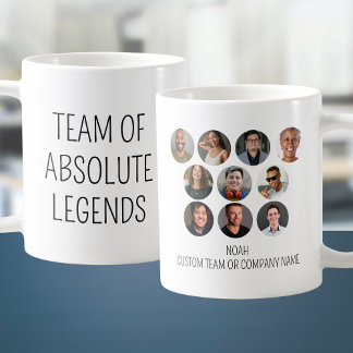 Team absoluter Legends 10 Foto Coworker Office Kaffeetasse