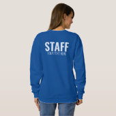 Team-Add-Logo-Text hier Frauen Deep Royal Sweatshirt (Schwarz voll)