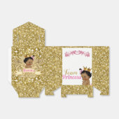 Team African Princess Gold Glitzer bevorzugen Zelt Geschenkschachtel (Ungefaltet)