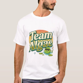 Team Algae Retro Vintage Natur T-Shirt