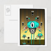 Team Alien 2012 Postkarte (Vorne/Hinten)