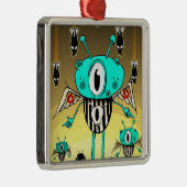 Team-alien 2012 silbernes ornament (Rechts)