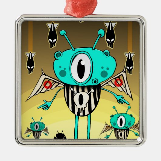 Team-alien 2012 silbernes ornament (Vorne)