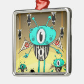 Team-alien 2012 silbernes ornament (Links)