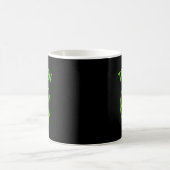Team Alien – Lustiger grüner außerirdischer Friede Kaffeetasse (Mittel)