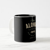 Team Alonso Lifetime Personalisiert Name Zweifarbige Tasse (Vorderseite Links)