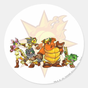 Team Altador Runder Aufkleber