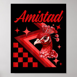 Team Amistad Rca Retro School Spirit Poster