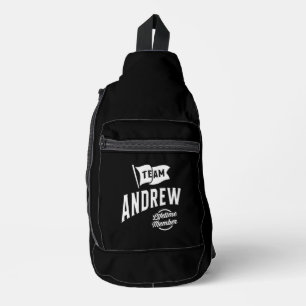 Team Andrew Lifetime Mitglied Crossbody Bag