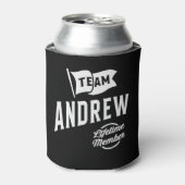 Team Andrew Lifetime Mitglied Dosenkühler (Kanne Vorderseite)