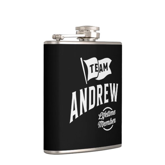 Team Andrew Lifetime Mitglied Flachmann (Rechts)