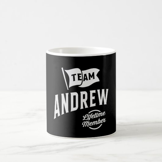 Team Andrew Lifetime Mitglied Kaffeetasse (Mittel)