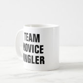 Team Anfänger-Angler Kaffeetasse (Vorderseite Links)