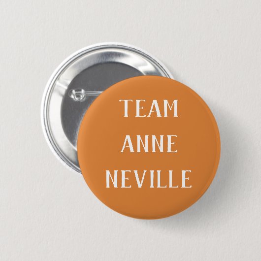 Team Anne Neville Button (Vorne & Hinten)