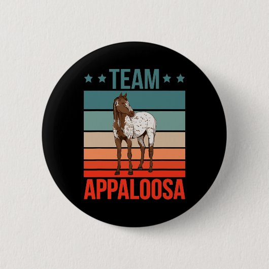 Team Appaloosa Pferdereiten Pferderennfahrer Reite Button (Vorderseite)