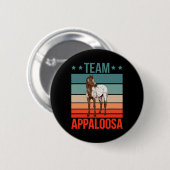 Team Appaloosa Pferdereiten Pferderennfahrer Reite Button (Vorne & Hinten)